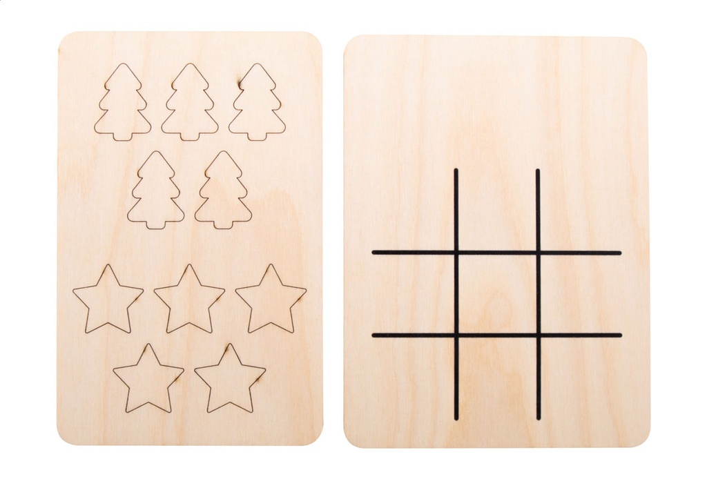 Kerst tic-tac-toe; ster & kerstboom #3