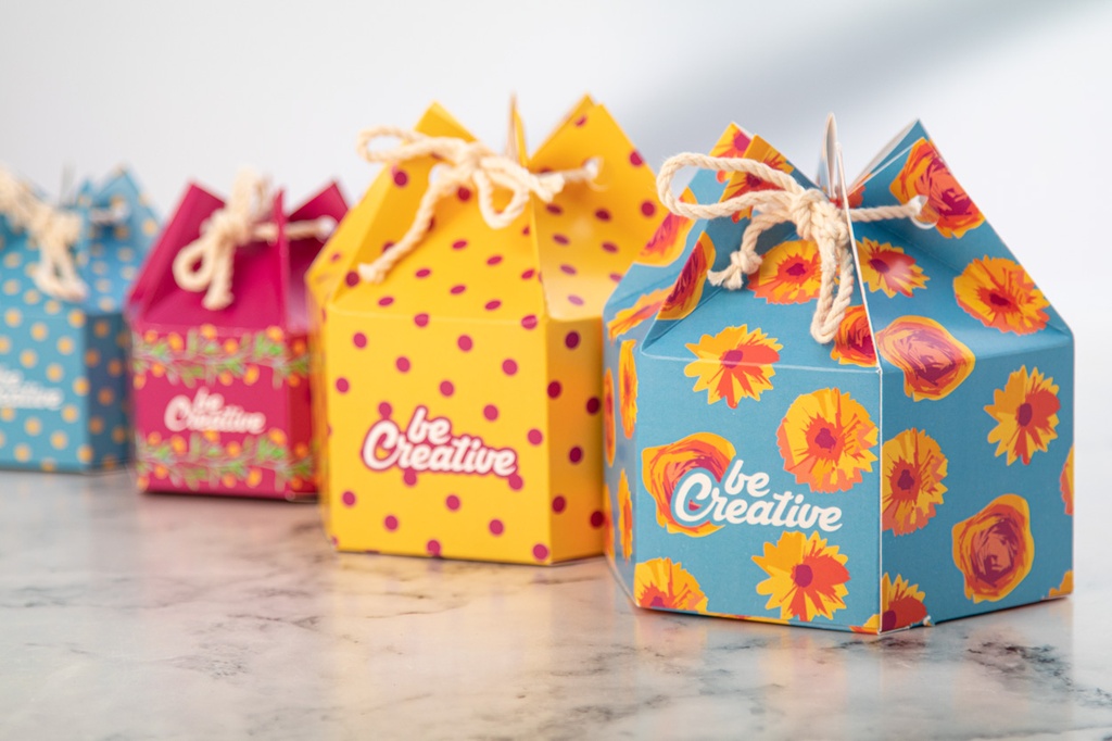 zeshoekige geschenkdoos #10