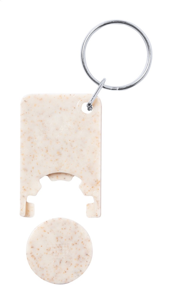 winkelwagenmuntje sleutelhanger #3