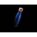 Vacuum stainless steel bottle with bamboo lid and bottom