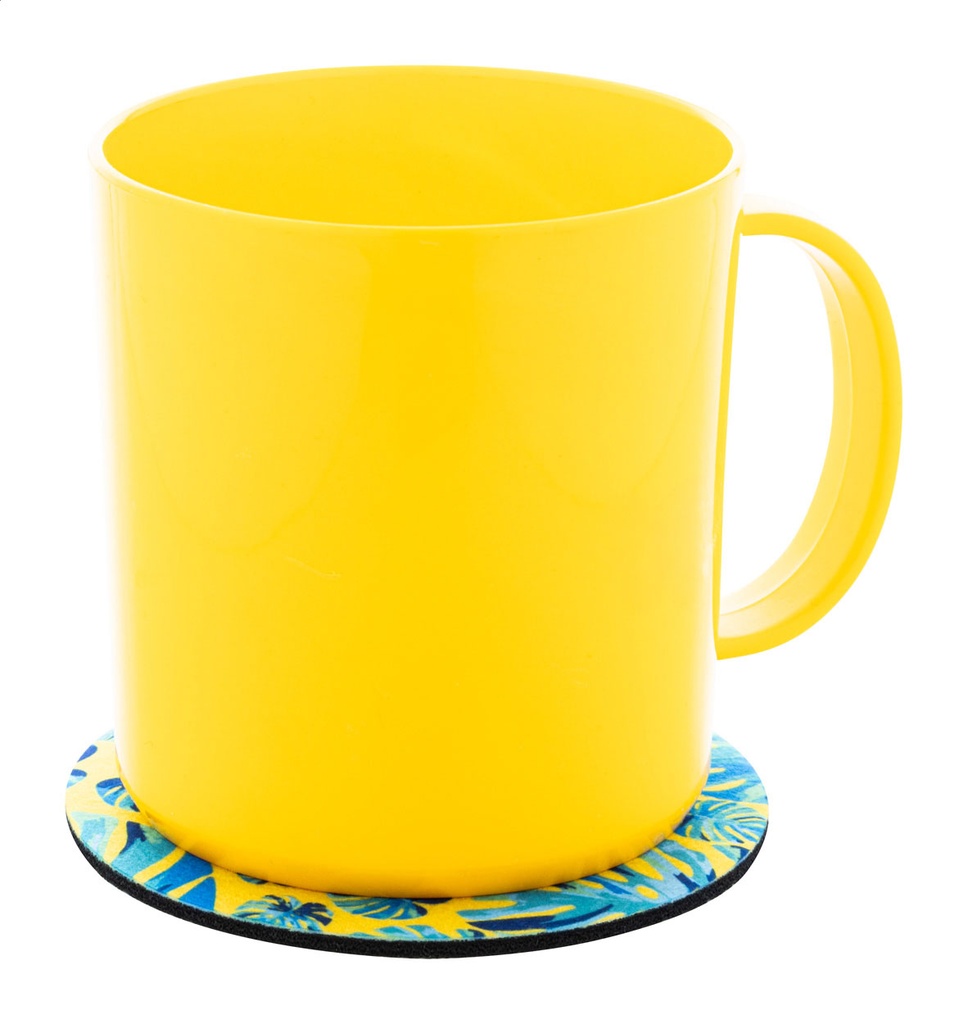 Custom made RPET-vilten onderzetter, cirkel #4