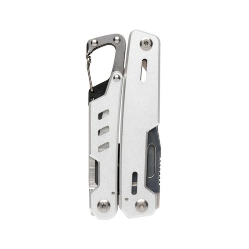 Solid multitool with carabiner
