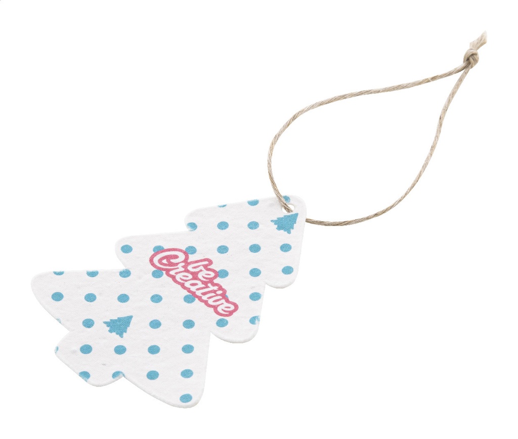 aangepast kerstboom ornament van zaadpapier, kerstboom #2