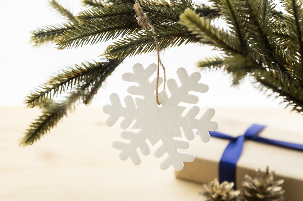 RPET kerstboom ornament, sneeuwvlok #2