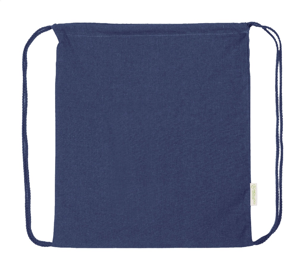 recycled katoenen trekkoord tas #2