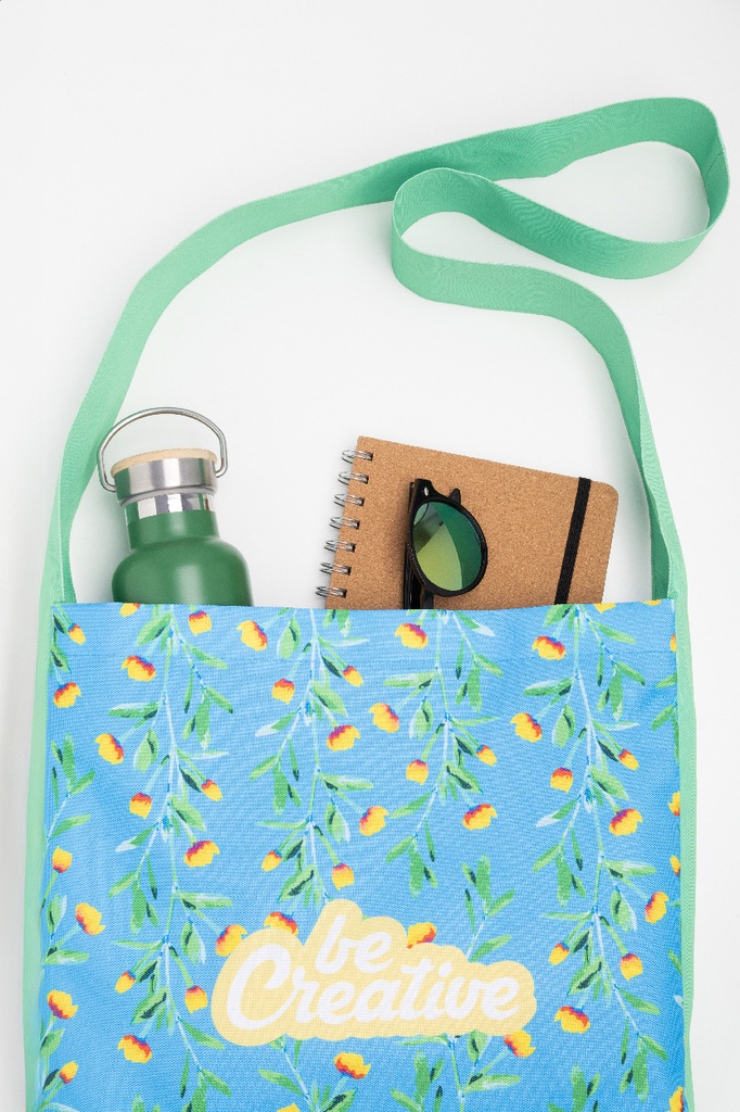 custom made RPET schoudertas #8