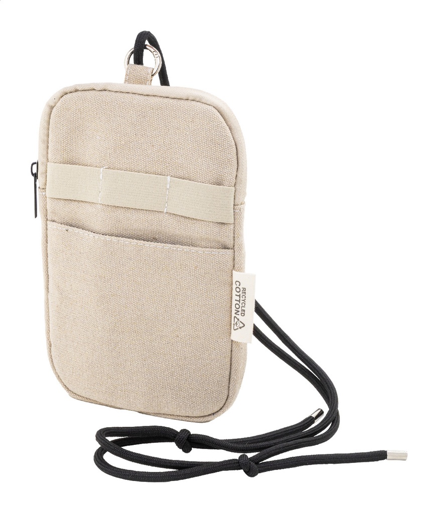 gerecycled canvas crossbody mobiele tas #1