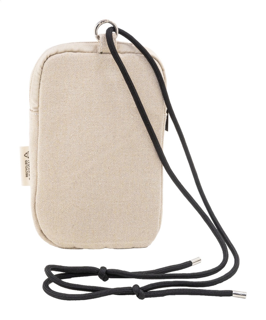 gerecycled canvas crossbody mobiele tas #3