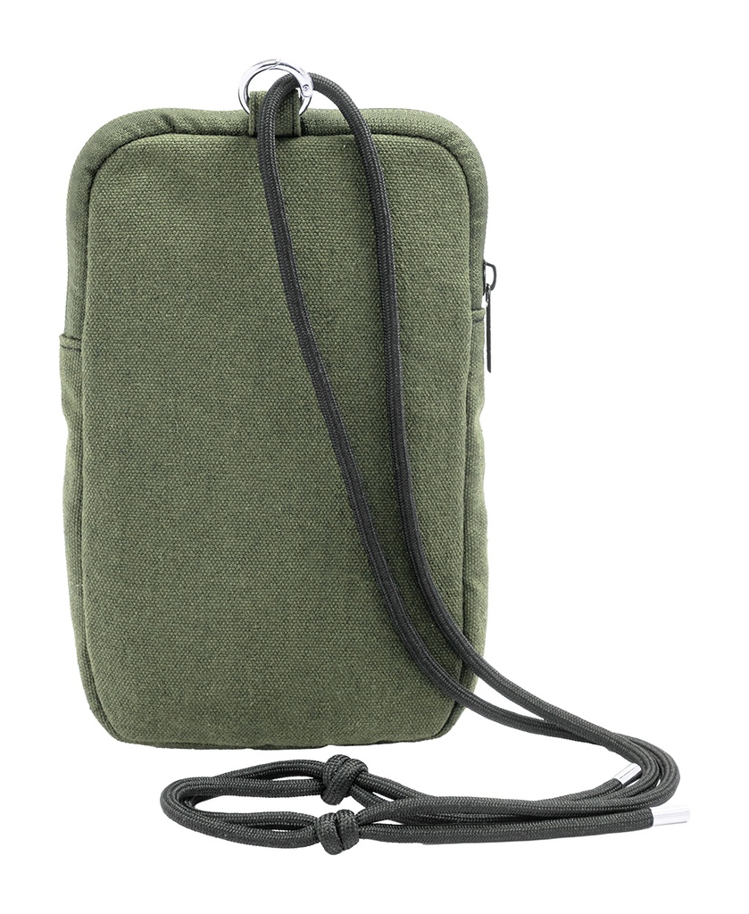 gerecycled canvas crossbody mobiele tas #4