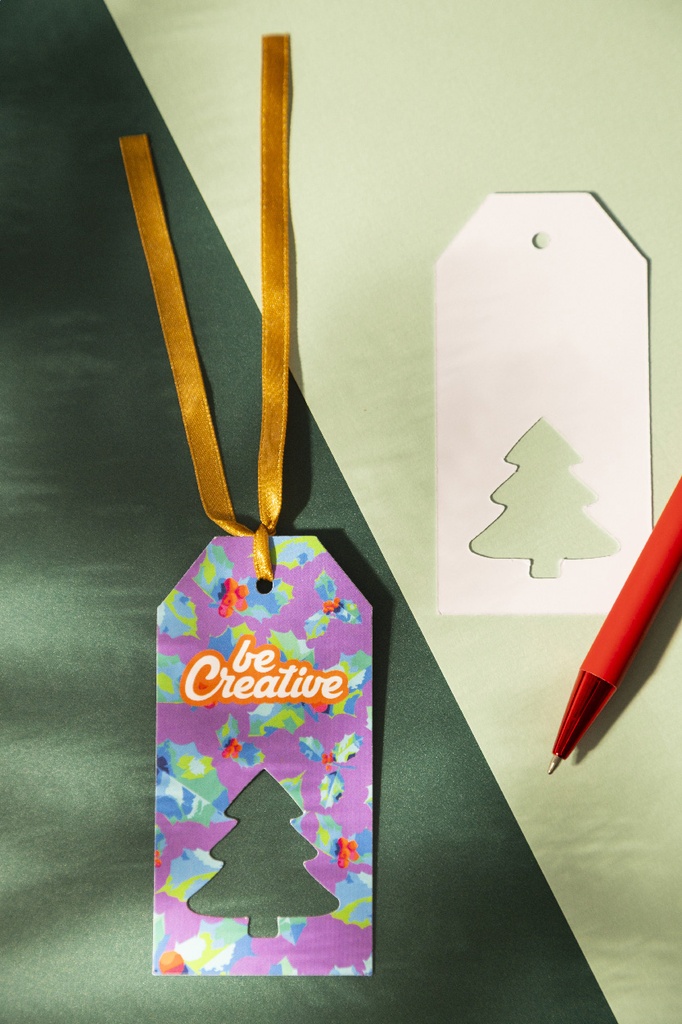 aangepast cadeaulabel, kerstboom #6