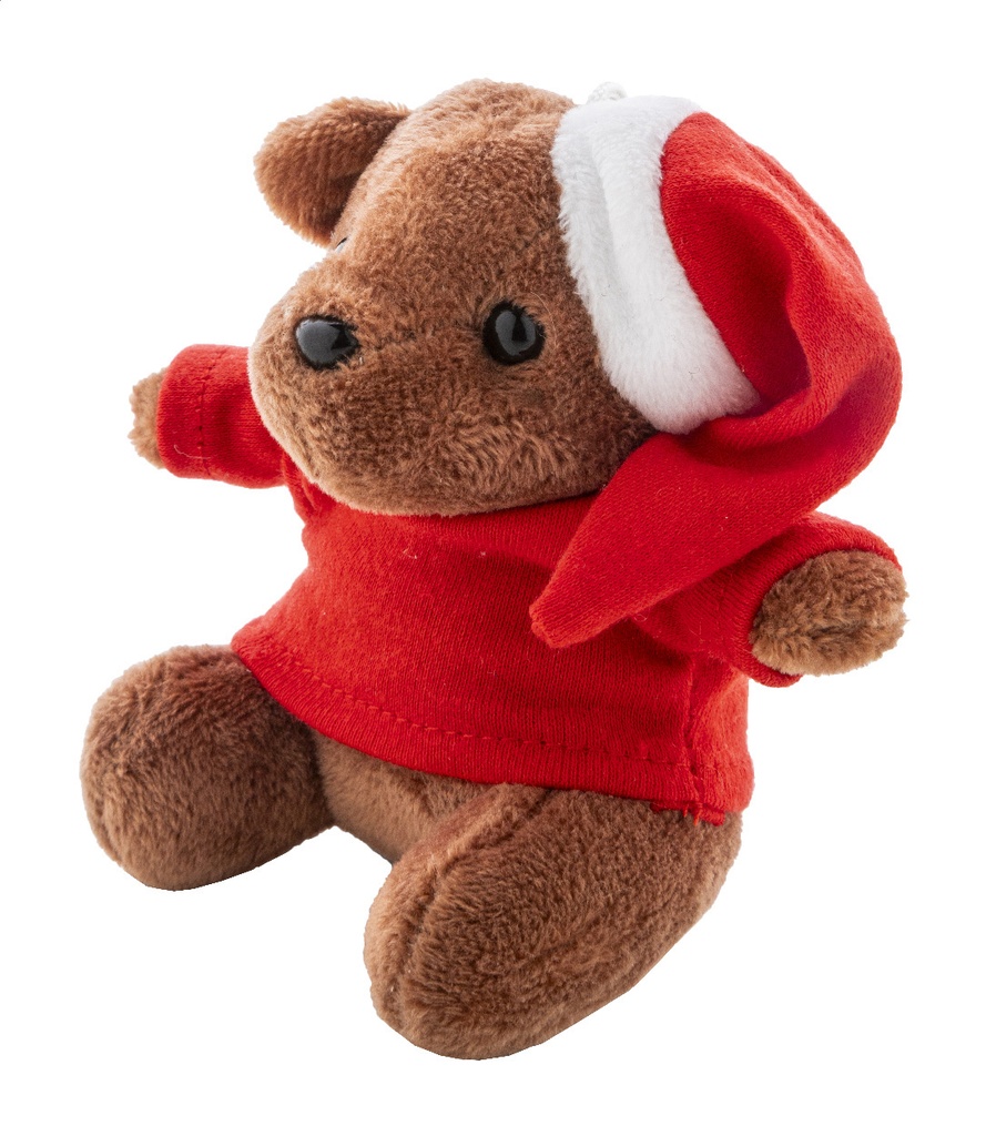 pluche kerst teddybeer sleutelhanger #5
