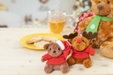 pluche kerst teddybeer sleutelhanger #6