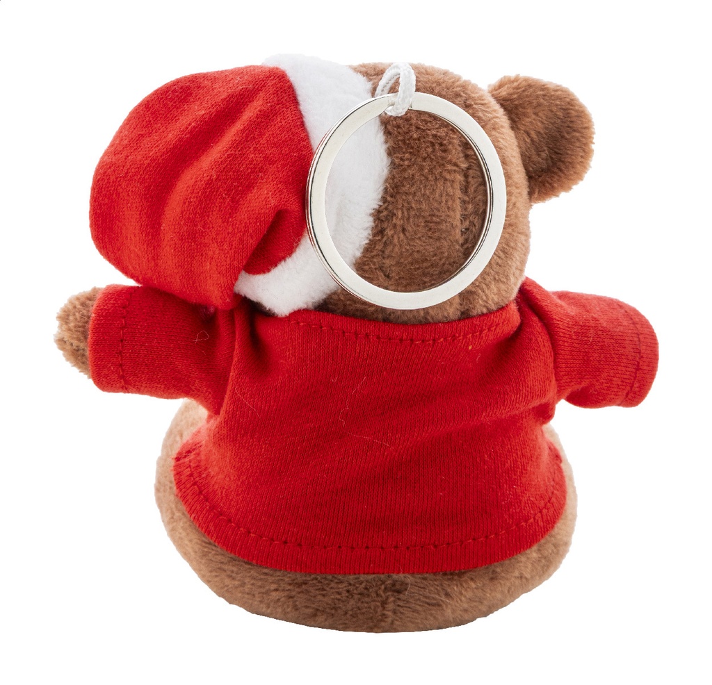 pluche kerst teddybeer sleutelhanger #7