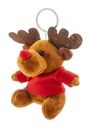 pluche kerst rendier sleutelhanger #2