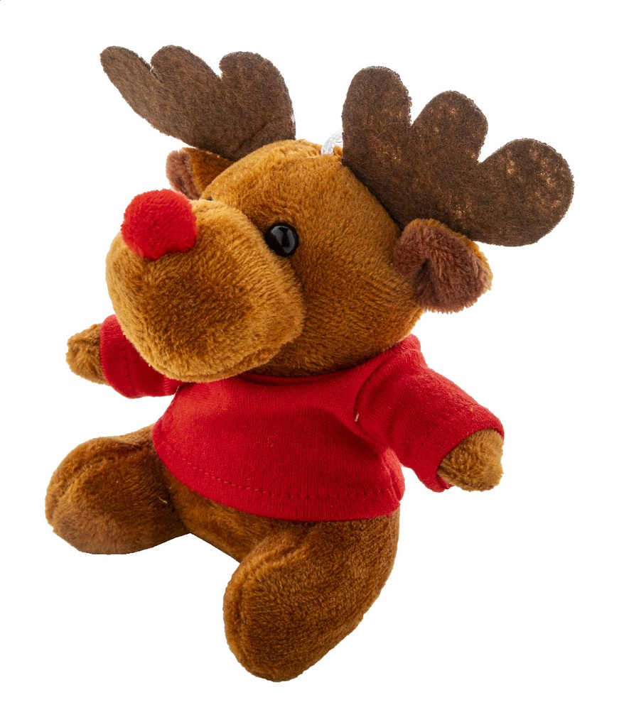 pluche kerst rendier sleutelhanger #4