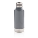 Leak proof vacuum bottle with logo plate