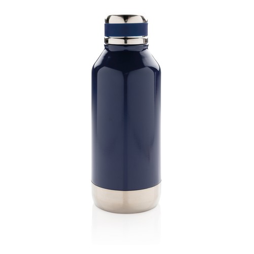 Leak proof vacuum bottle with logo plate