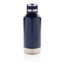 Leak proof vacuum bottle with logo plate