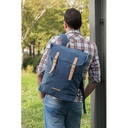 Canvas laptop backpack PVC free