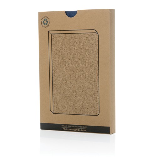Phrase GRS certified recycled felt A5 notebook