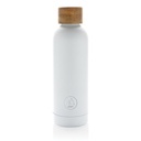 Wood RCS certified recycled stainless steel vacuum bottle
