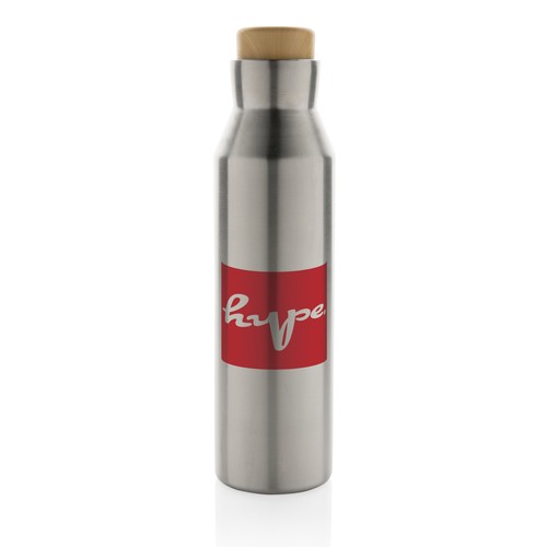 Gaia RCS certified recycled stainless steel vacuum bottle