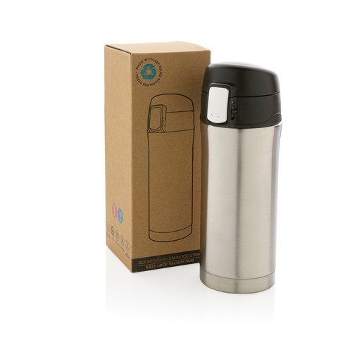 RCS Recycled stainless steel easy lock vacuum mug