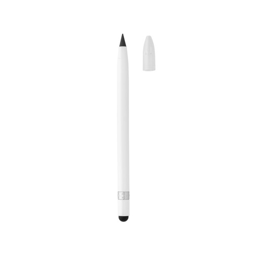 Aluminum inkless pen with eraser