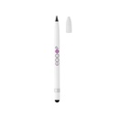 Aluminum inkless pen with eraser