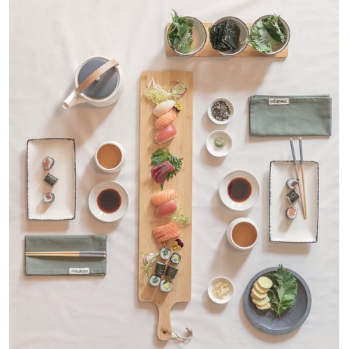 Ukiyo Aware™ 180gr rcotton table napkins 4pcs set
