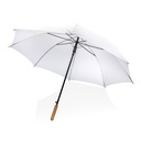 27" Impact AWARE™ RPET 190T auto open bamboo umbrella