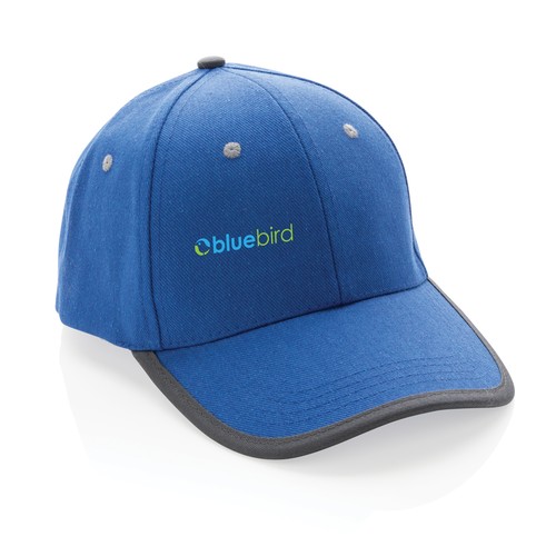 Impact AWARE™ Brushed rcotton 6 panel contrast cap 280gr