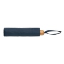 20.5" Impact AWARE™ RPET 190T Pongee bamboo mini umbrella