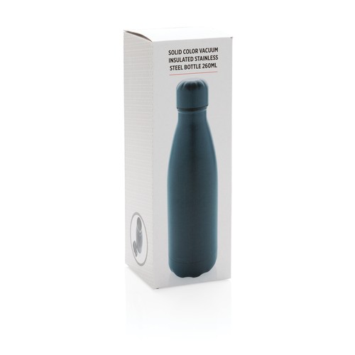 Solid colour vacuum stainless steel bottle 260ml