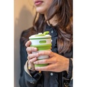 Foldable silicone cup