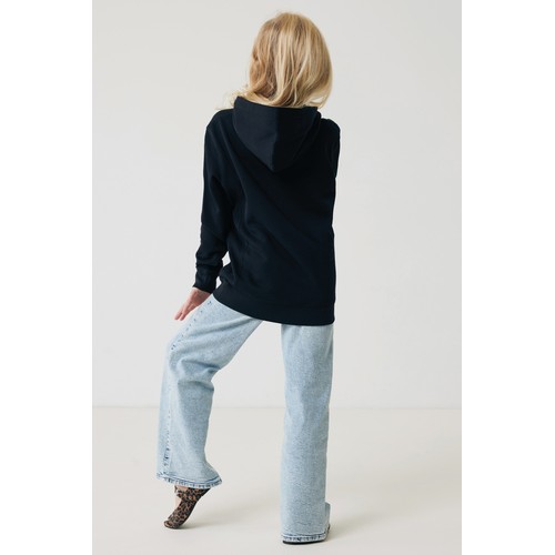 Iqoniq Yengo kids recycled cotton hoodie with sidepockets