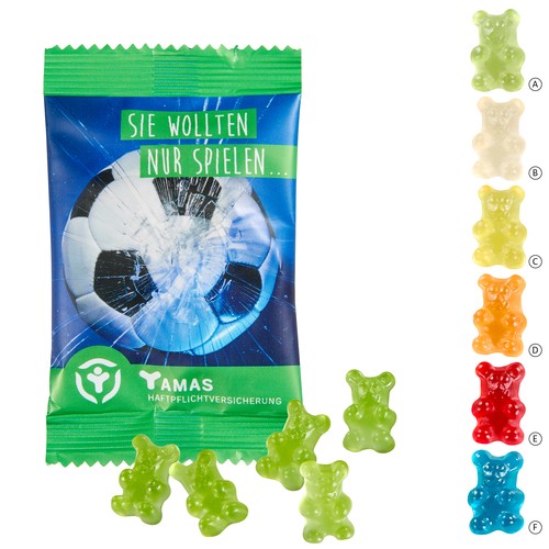 Premium-Bears met één variëteit, 15 g in een standaardzak