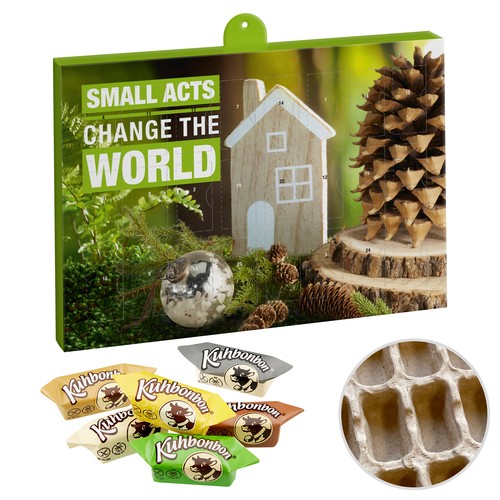 Premium Gift Adventskalender Eco met Kuhbonbons ®