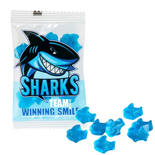 Fruit Gum AANGEPAST 15 g, VEGAN in een composteerbare zak