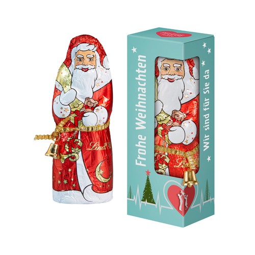 Lindt & Sprüngli Kerstman in een geschenkdoos