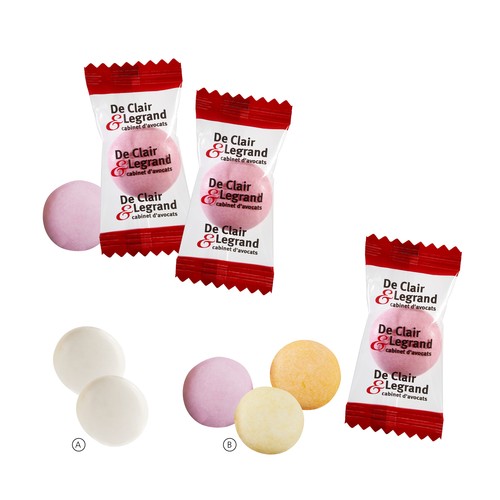 mentos in een standaard flowpack