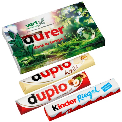 Pakket van 3 duplo (duplo classic, duplo white & Kinder Chocolate)