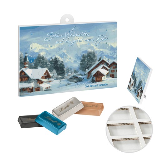Lindt Naps Adventskalender A5 - Papier