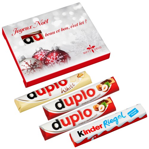 Pakket van 4 „Advent days“ duplo (duplo classic, duplo white & Kinder Chocolate)