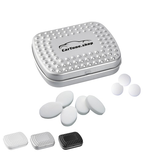 Techno blik met pepermuntpastilles