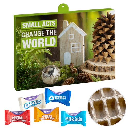 Premium Gift Adventskalender Eco met Milka Favourites Mix