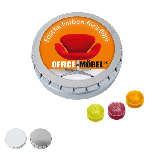 MINI CLICK CLACK blik met Pulmoll Pastilles, 50g