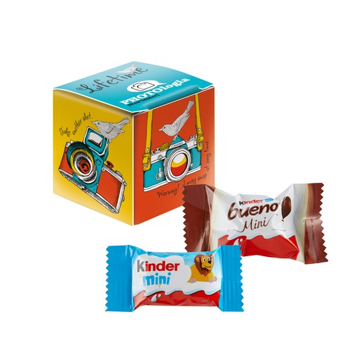 Mini Promo-Cube met Kinder Chocolate Mini & Kinder bueno Mini