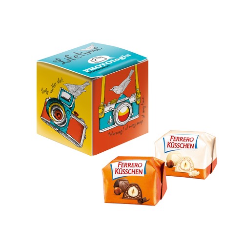 Mini Promo-Cube met Ferrero Küsschen