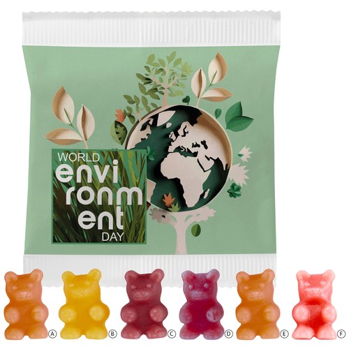 Teaberen in een papieren zak